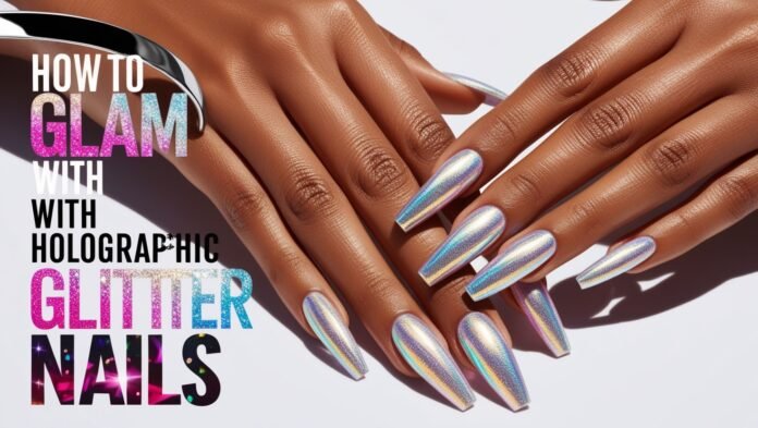 How to Add Glam with Holographic Glitter Nails