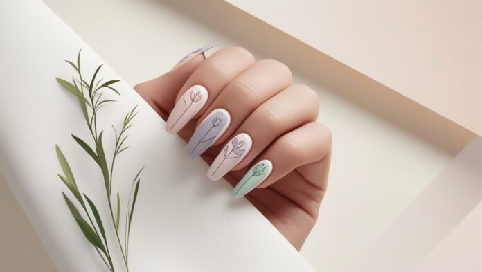 How to Create Minimalist Floral Nail Designs