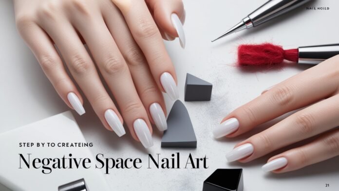 Negative Space Nail Art A Simple Tutorial for Beginners