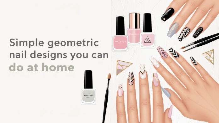 Simple Geometric Nail Designs You Can Do at Home